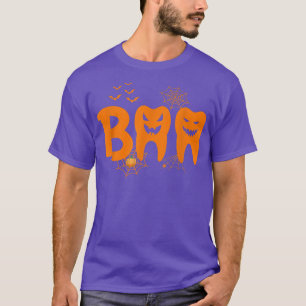 Camiseta Boo Teeth Ghost Pumpkin Bruja Cute Dental Hallowee