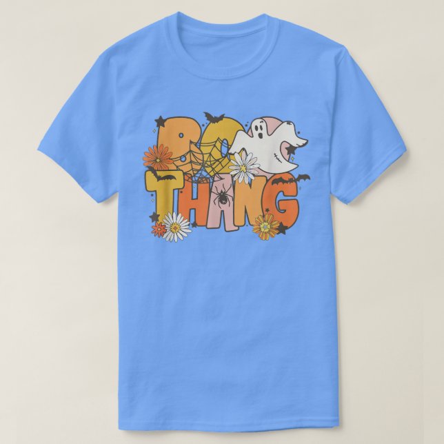 Camiseta Boo Thang Hey Boo Graciosos Niños Chicas Trick Hal (Diseño del anverso)
