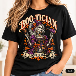 Camiseta Boo-Ticiano Halloween divertido estilista de cabel