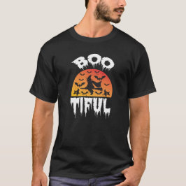 Camiseta boo tifuul halloween day witch