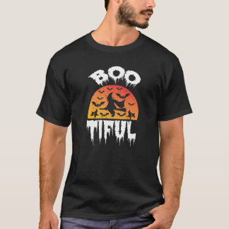 Camiseta boo tifuul halloween day witch