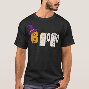 Camiseta Boo Toilet Paper Witch Funny Halloween Quarantine 