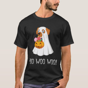 Camiseta Boo Woo Woo Fun Cuse Halloween Fantasma De Perro T