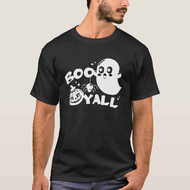 Camiseta Boo Y all  Halloween Ghost Costume (Anverso)