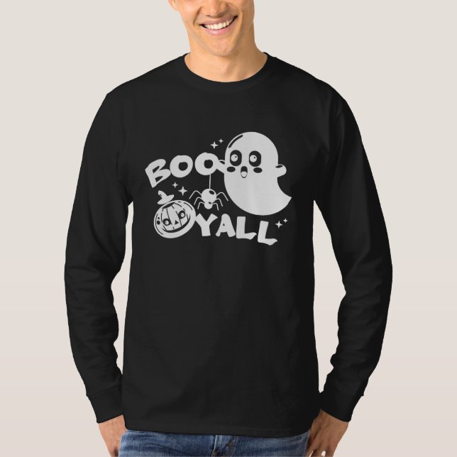 Camiseta Boo Y all  Halloween Ghost Costume (Anverso)