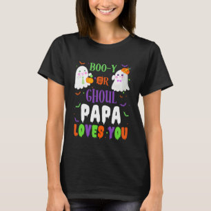 Camiseta Boo-y o Ghoul Papá te Ama Boo Halloween Bebé G