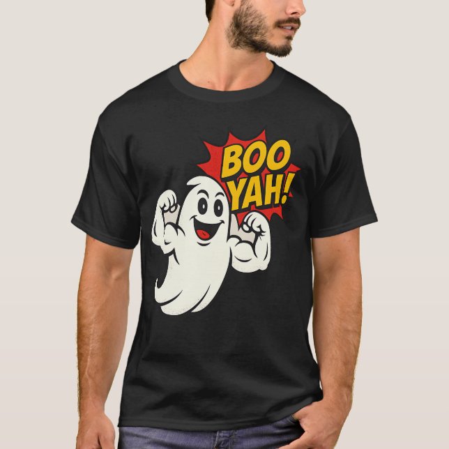 Camiseta Boo Yah Ghost Flex - Halloween (Anverso)