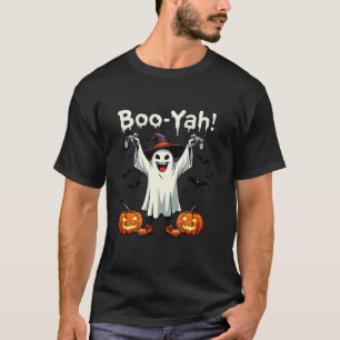 Camiseta Boo Yah Spooky Gamer Ghost con Controller Hallowee