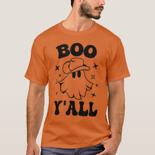 Camiseta Boo Y'all Divertido Cowboy Gorra Ghost Graphic H