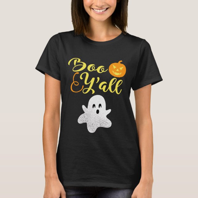 Camiseta Boo Y'all Halloween Ghost (Anverso)