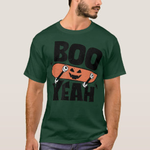 Camiseta Boo Yeah Ghost Scary Yet Silly Halloween Boho Cute