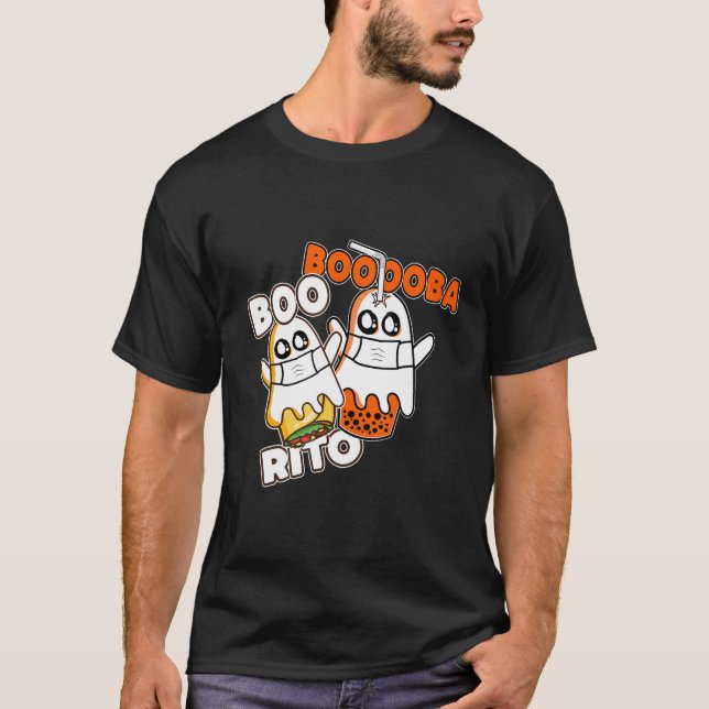 Camiseta Booba Boo rito Kawai Boba Tea Burrito dentro de Ha (Anverso)