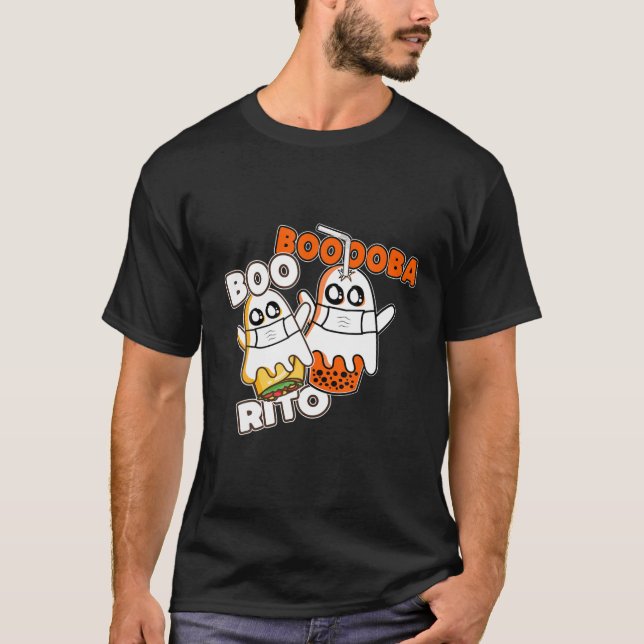 Camiseta Booba Boo Rito Kawai Boba Tea Burrito dentro de Ha (Anverso)