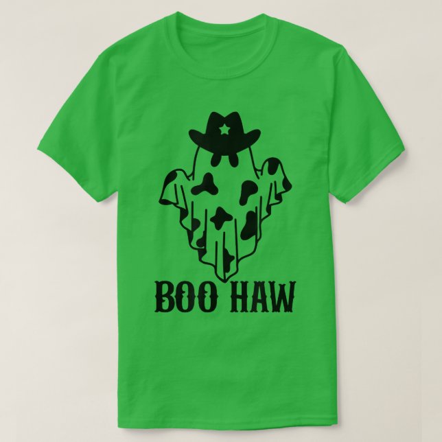 Camiseta Boobboy Cowgirl BooHaw Retro Fantasma Occidental H (Diseño del anverso)