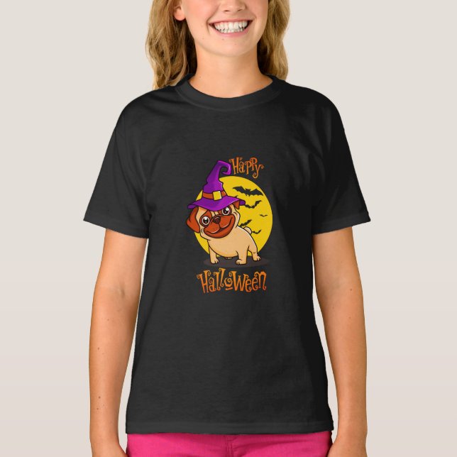 Camiseta BooF -Bruno el Bulldog francés de brujería (Anverso)