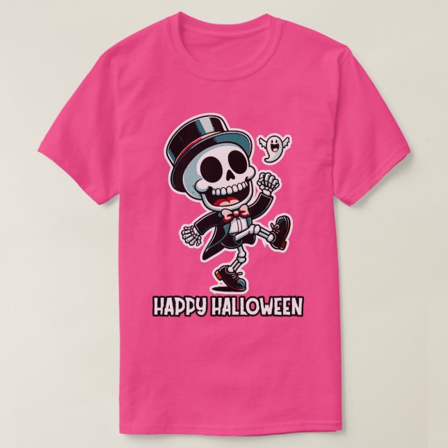 Camiseta Boogie Bones A Halloween Skeleton Jamboree (Diseño del anverso)