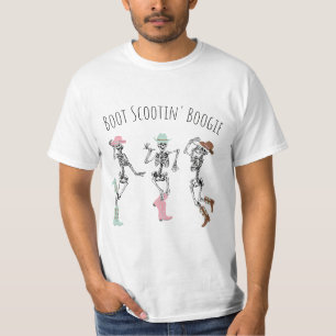 Camiseta Boogie de Scootin de arranque, Skeleton de Hallowe