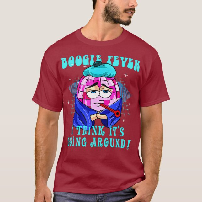 Camiseta Boogie Fever Funny Disco Mirrored Ball (Anverso)