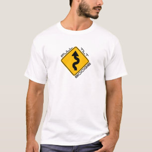 Camiseta Boogie inclinable completa - carretera con curvas