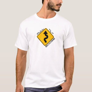 Camiseta Boogie inclinable completa - carretera con curvas