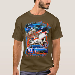 Camiseta Boogity Let's Go Carreras Stock Race Car & Dirt ra