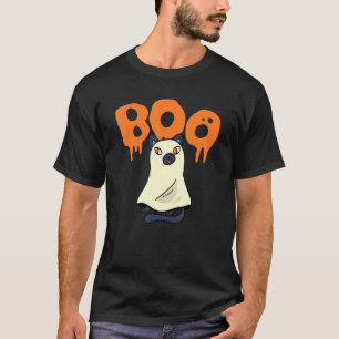 Camiseta Booh Scary Gráfica Fantasma Halloween Trick O Trek