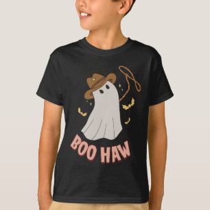Camiseta BooHaw Ghost Halloween Cowboy Cowgirl Costume Ret