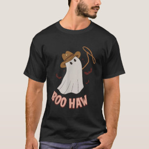 Camiseta BooHaw Shirt Fantasma Halloween Cowgirl Costum