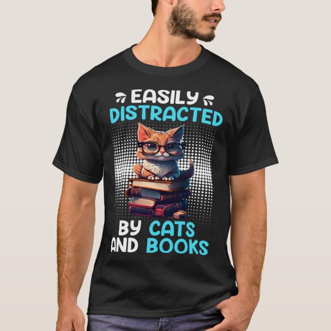 Camiseta Book  Cat fan Bookworm Book Reader Bookfriend  2 (Anverso)