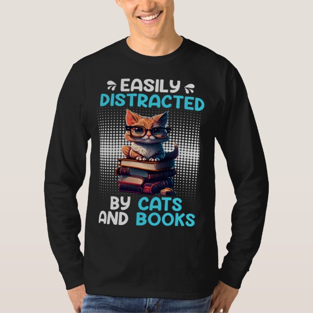 Camiseta Book  Cat fan Bookworm Book Reader Bookfriend  2 (Anverso)