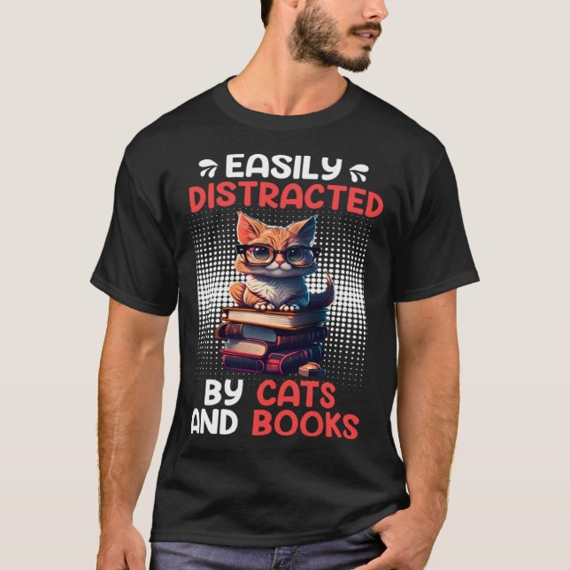 Camiseta Book  Cat fan Bookworm Book Reader Bookfriend  4 (Anverso)