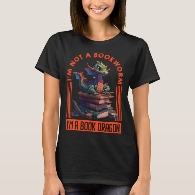 Camiseta Book Dragon book  Dragon fans Book love Dragon  1 (Anverso)