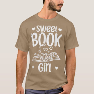 Camiseta Book Girls Book Reading Girls Book Lover Sweet Boo