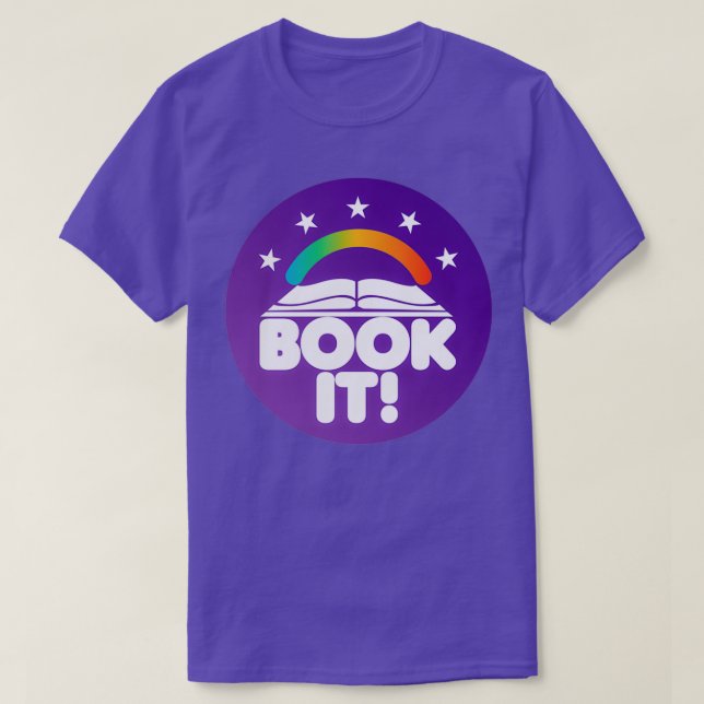 Camiseta Book It Retro Club de Libros de los 90 (Diseño del anverso)