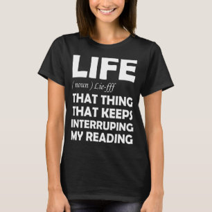 Camiseta "Book Life" es lo que interrumpe mi vida