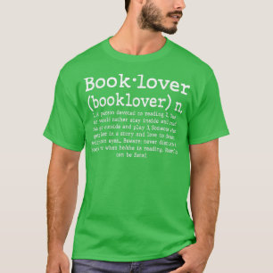 Camiseta Book Lover Definition avid Reader or Bookworm 