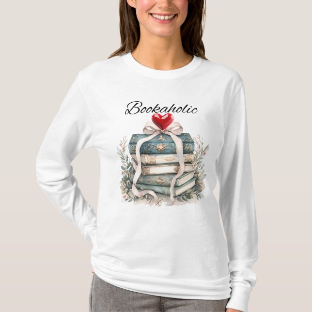 Camiseta  Book Lovers Sweater, Books Sweater, Bookworm Gift (Anverso)