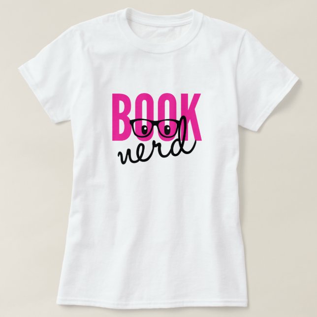 Camiseta Book Nerd T-Shirt (Diseño del anverso)