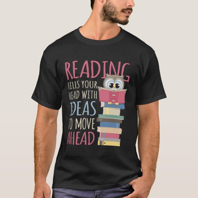 Camiseta Book Reader Reading Library & Librarian Bookworm O (Anverso)