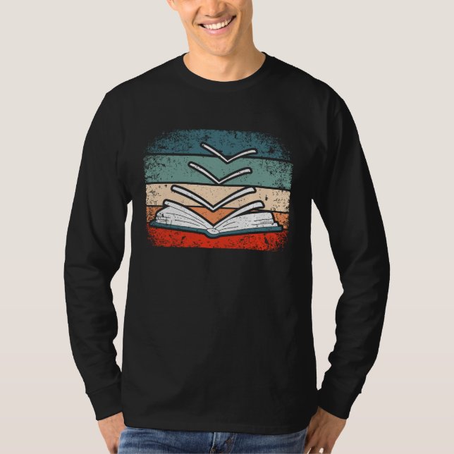 Camiseta book reading bookworm library books librarian (Anverso)