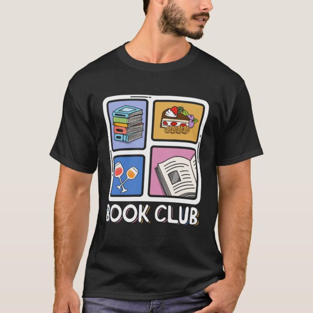 Camiseta Book Reading Club Bookworm Book Discussion Club    (Anverso)