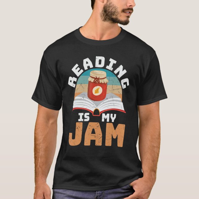 Camiseta Book Reading Is Jam Books  Reader Graphic (Anverso)