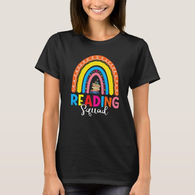 Camiseta Book Reading Lover Bookish Bookworm Rainbow Readin (Anverso)
