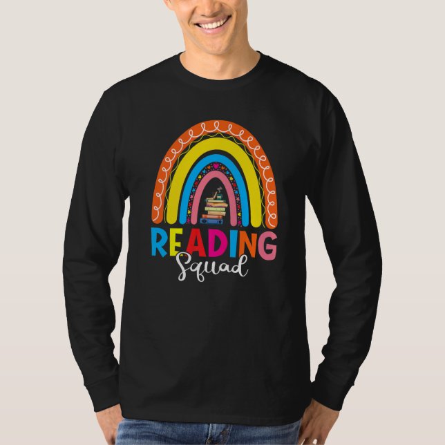 Camiseta Book Reading Lover Bookish Bookworm Rainbow Readin (Anverso)