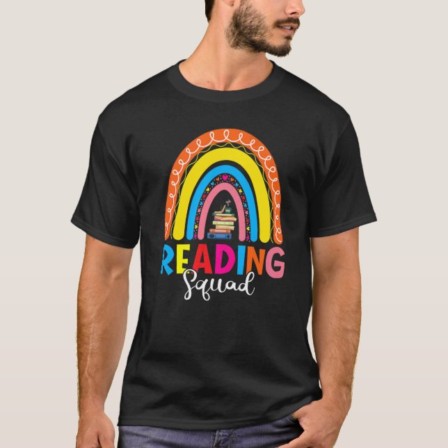 Camiseta Book Reading Lover Bookish Bookworm Rainbow Readin (Anverso)
