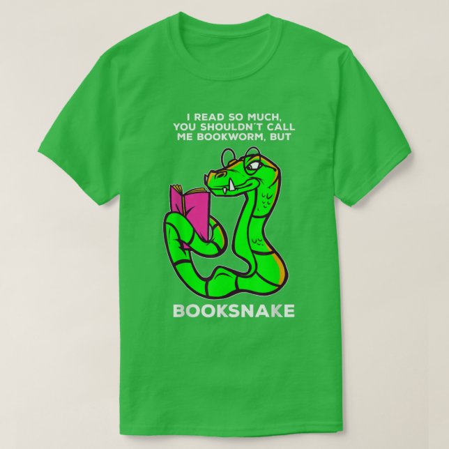 Camiseta Book snake saying for bookworm love reading books  (Diseño del anverso)