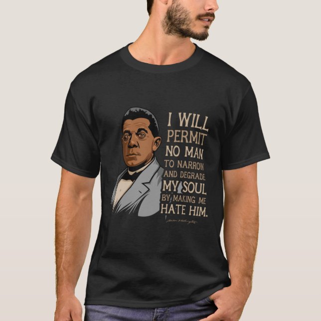 Camiseta Booker T Washington Cita regalo para la historia n (Anverso)