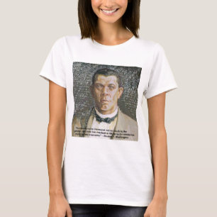 Camiseta Booker T Washington y cita de éxito