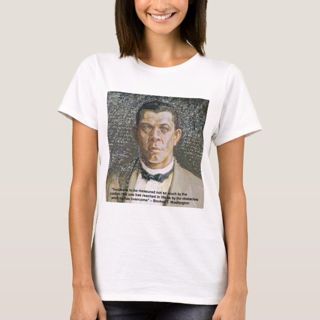 Camiseta Booker T Washington y cita de éxito (Anverso)