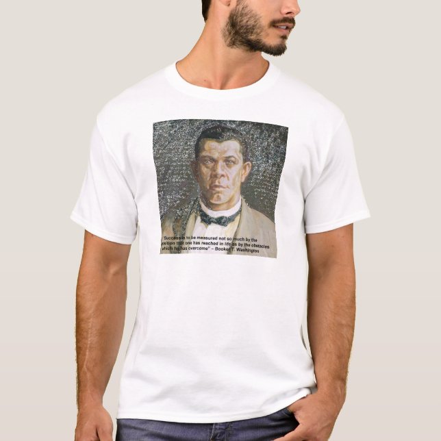 Camiseta Booker T Washington y cita de éxito (Anverso)